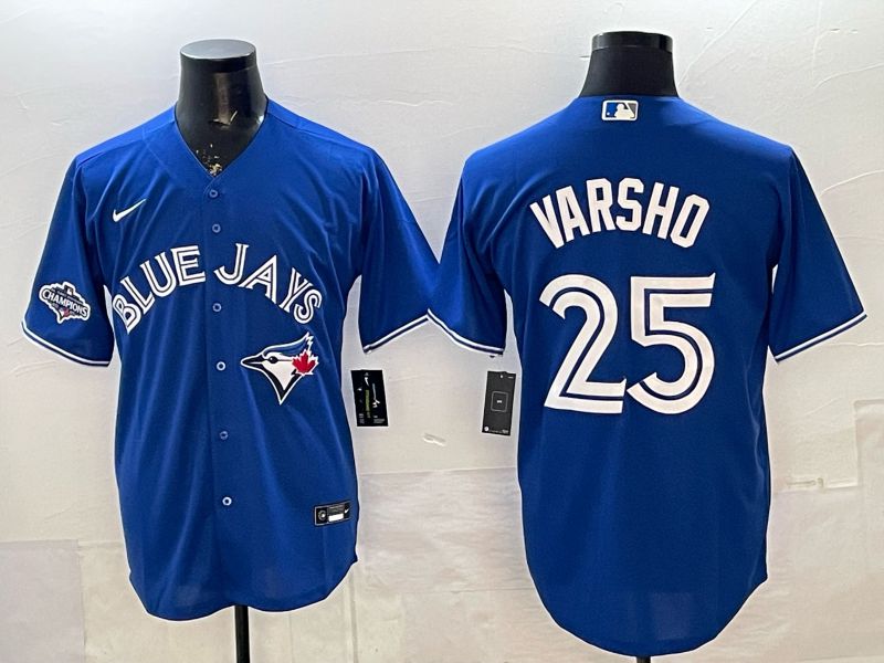 Men Toronto Blue Jays #25 Varsho Blue 2026 Nike Game MLB Jersey 001